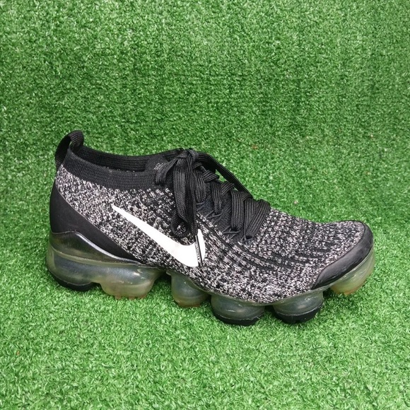 Nike Air Vapormax Flyknit 3 Triple Black Grey Women’s Size 5.5 AJ6910-002 - Picture 3 of 8